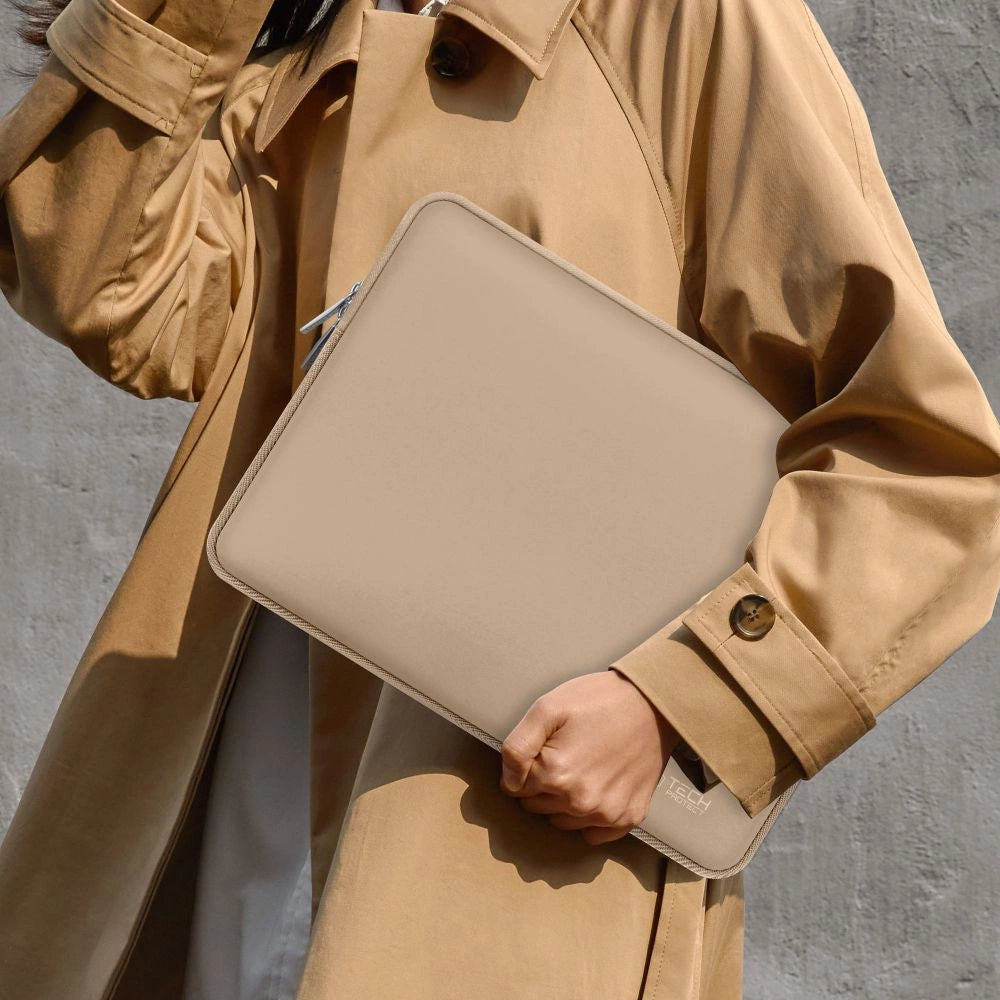 Tech-Protect Neoslim 15-16" Laptop Bag - Beige