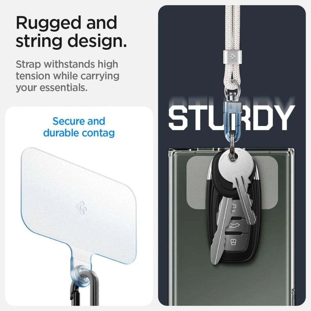 Spigen Universal Set Lanyard and Pendant - White