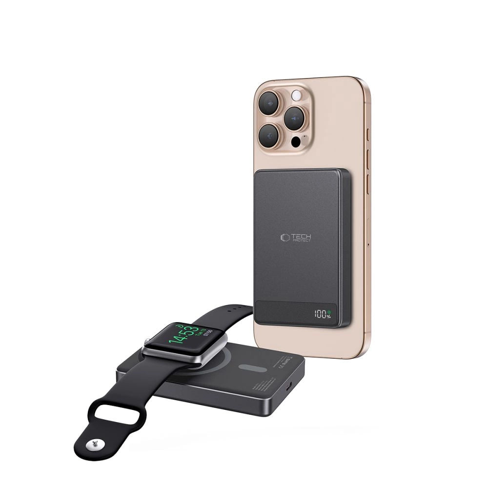 Tech-Protect PB33 LifeMag MagSafe 5000mAH powerbank - sort