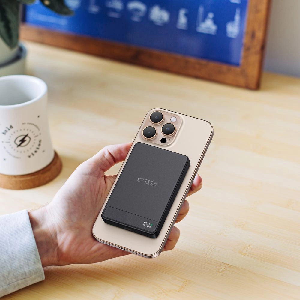 Tech-Protect PB33 LifeMag MagSafe 5000mAH powerbank - sort