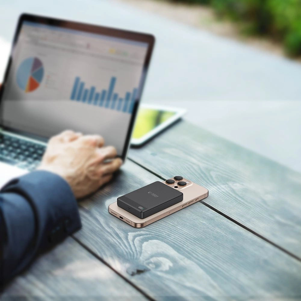 Tech-Protect PB33 LifeMag MagSafe 5000mAH powerbank - sort