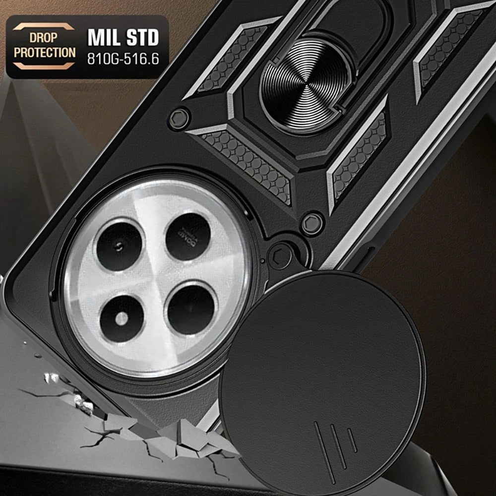 Tech-Protect CamShield Pro Case til Xiaomi Redmi 14C / Poco C75 - sort