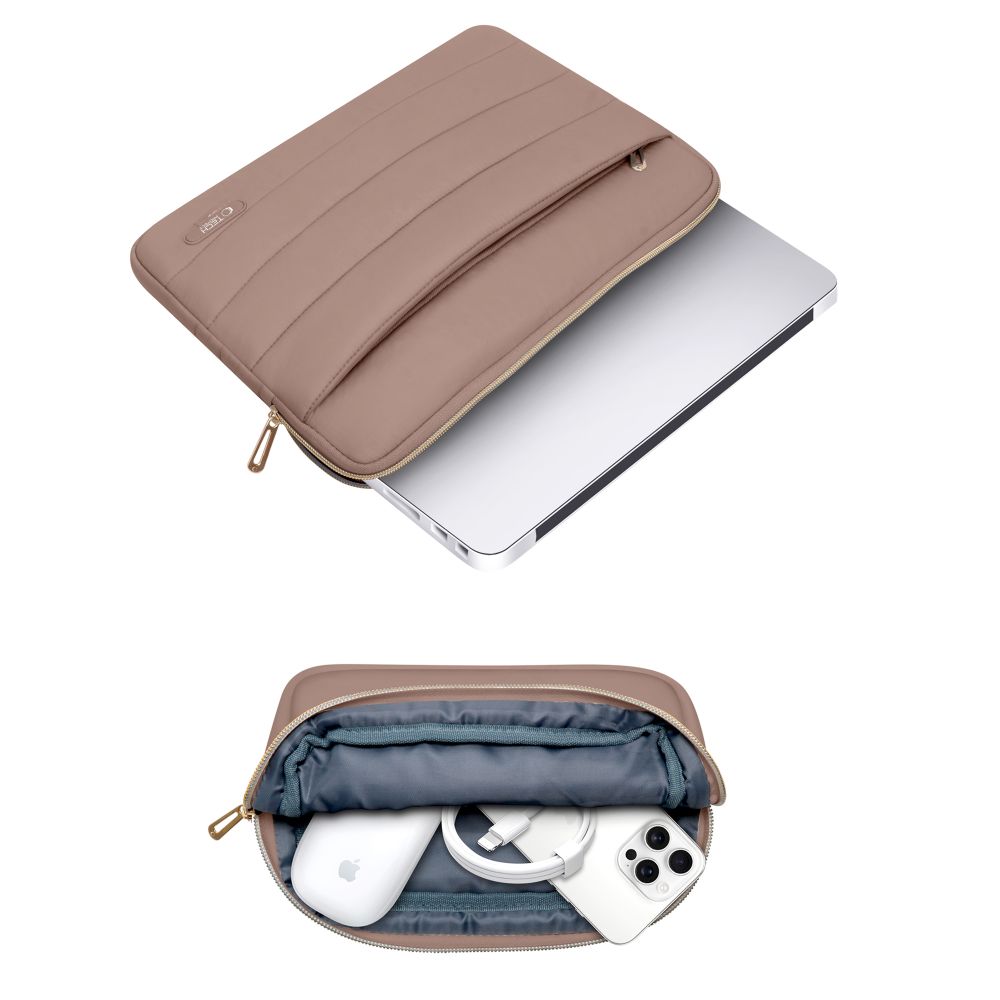 Tech-Protect Puffy 13-14" Laptop Bag - Brown
