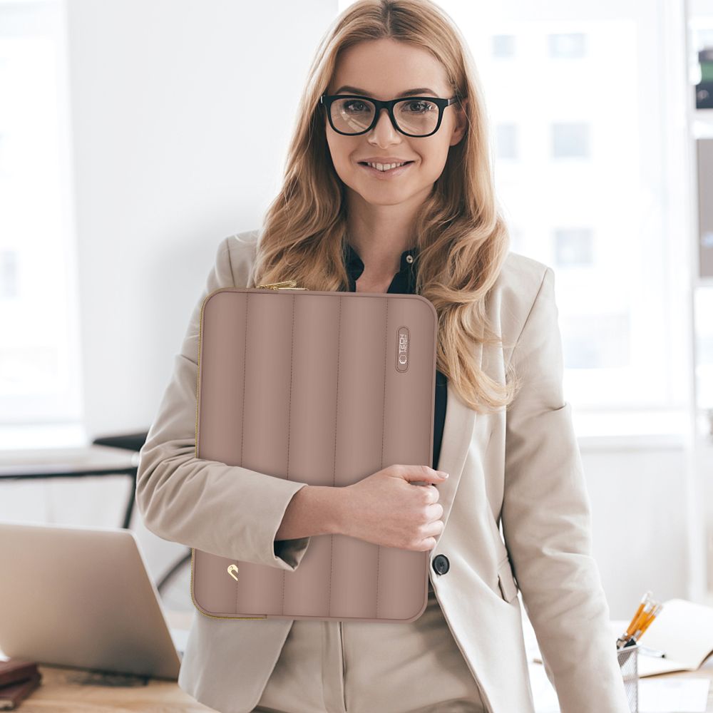 Tech-Protect Puffy 13-14" Laptop Bag - Brown