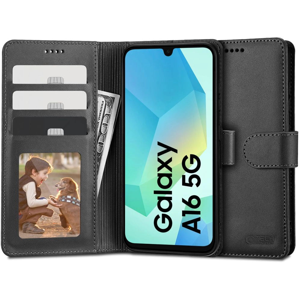 Tech-Protect Wallet Case til Samsung Galaxy A16 4G / 5G - sort