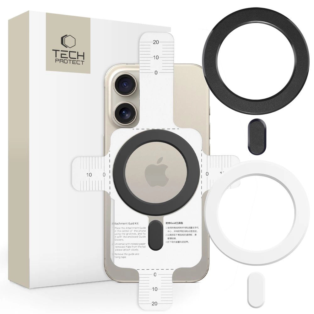 Ring Tech-Protect MMP-100 med MagSafe (2 st.) - hvid - sort