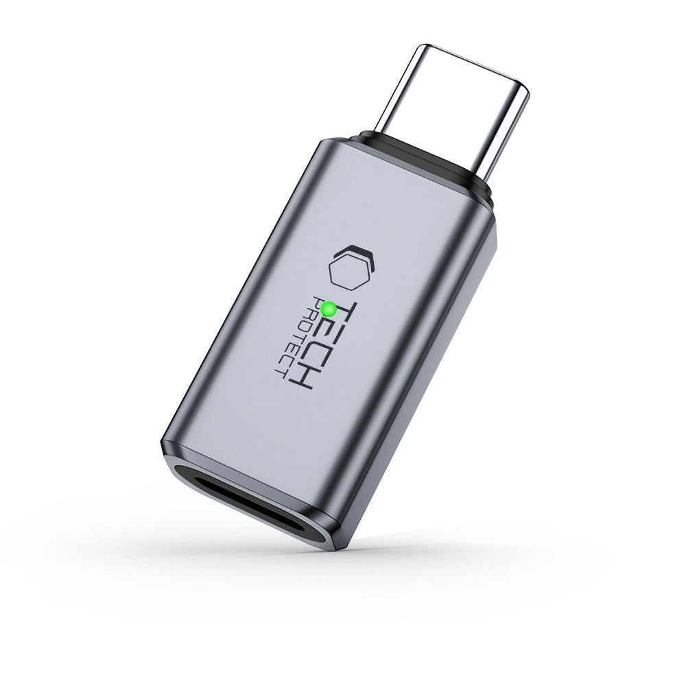 Tech-Protect UltraBoost Type-C til Lightning-adapter - grå