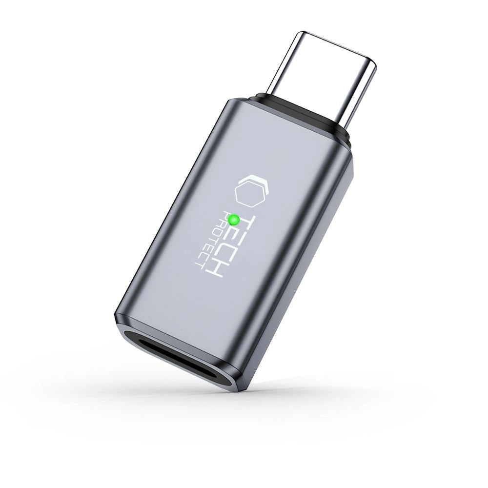 Tech-Protect UltraBoost Type-C til Lightning-adapter - grå