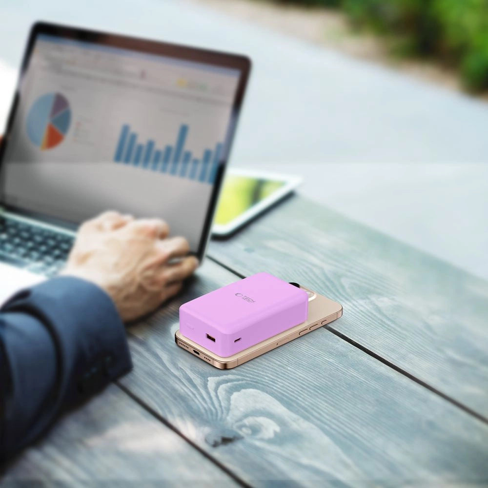 Powerbank Tech-Protect PB12 LifeMag MagSafe 20000MAH - lilla