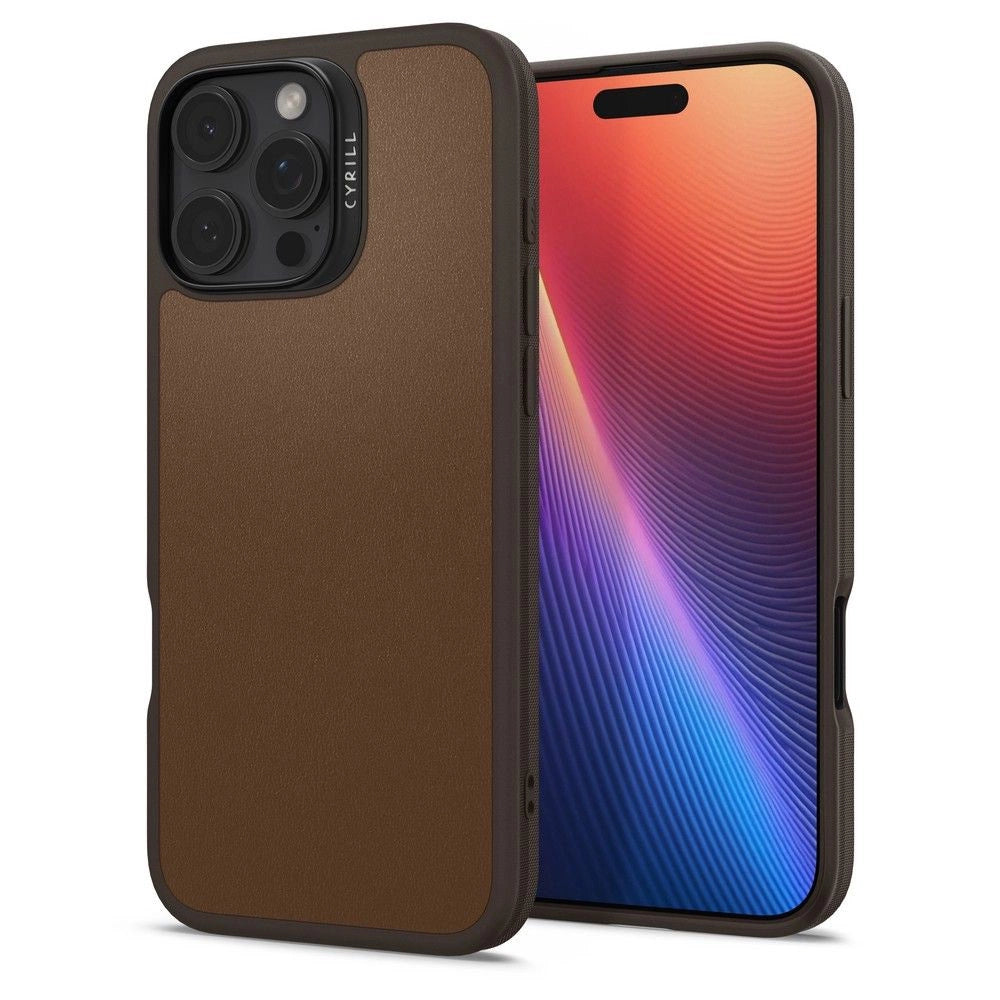 Spigen Cyrill Kajuk Mag iPhone 16 Pro Max Case - Brown