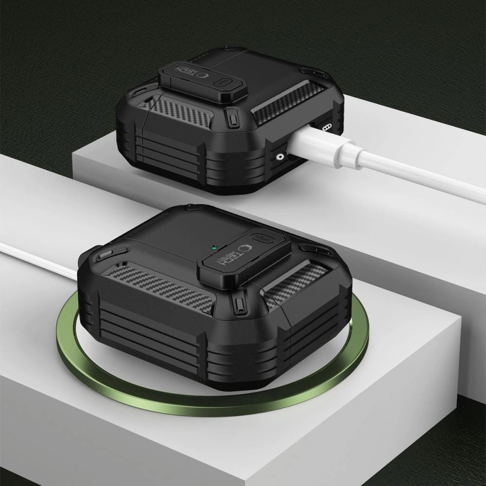 Tech-Protect Carbonox Case til AirPods 4 - sort
