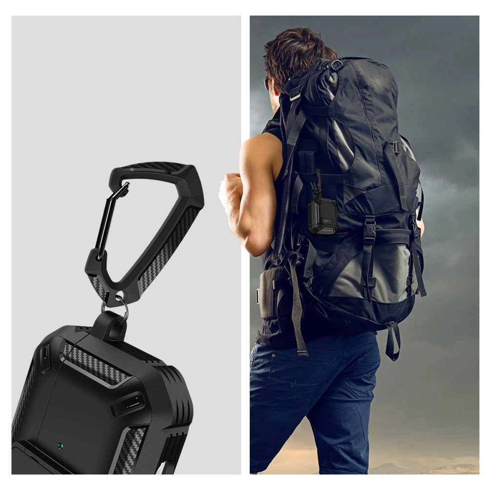 Tech-Protect Carbonox Case til AirPods 4 - sort