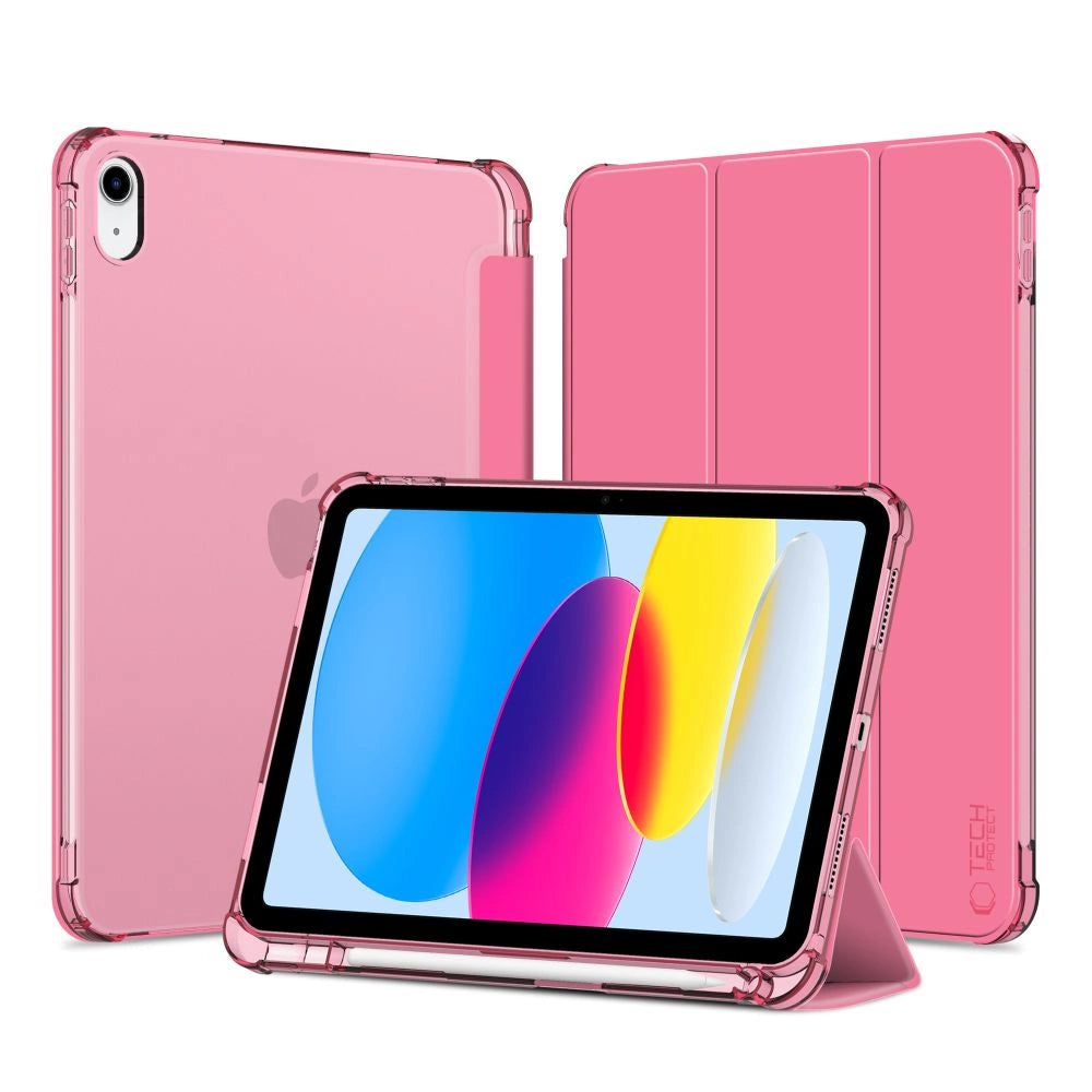 Tech-Protect SC Pen Hybrid Case til iPad 10 / 2022 - Pink - Transparent
