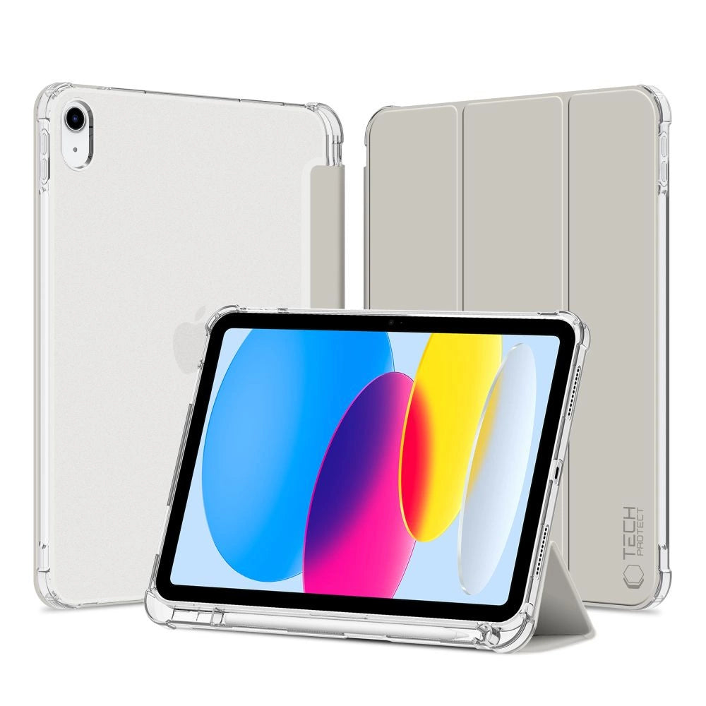 Tech-Protect SC Pen Hybrid Case til iPad 10 / 2022 - Grå - Transparent