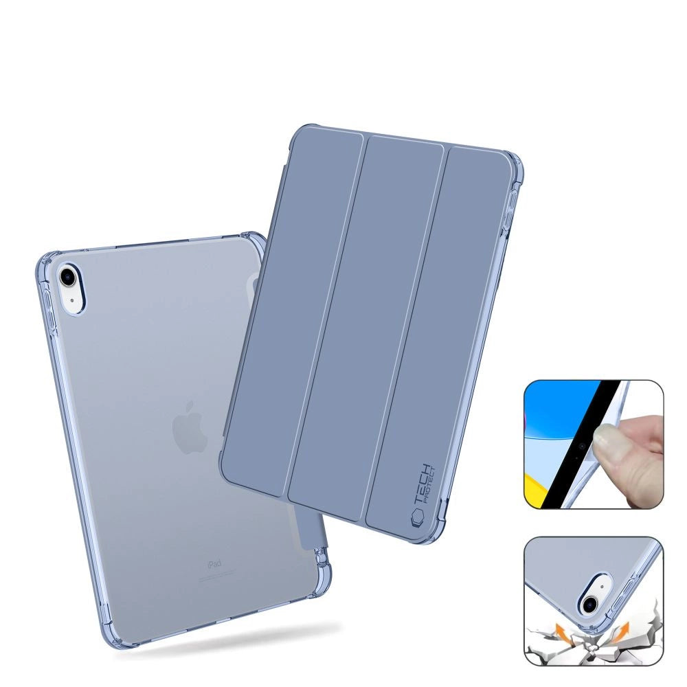 Tech-Protect SC Pen Hybrid Case til iPad 10 / 2022 - Blå - Transparent