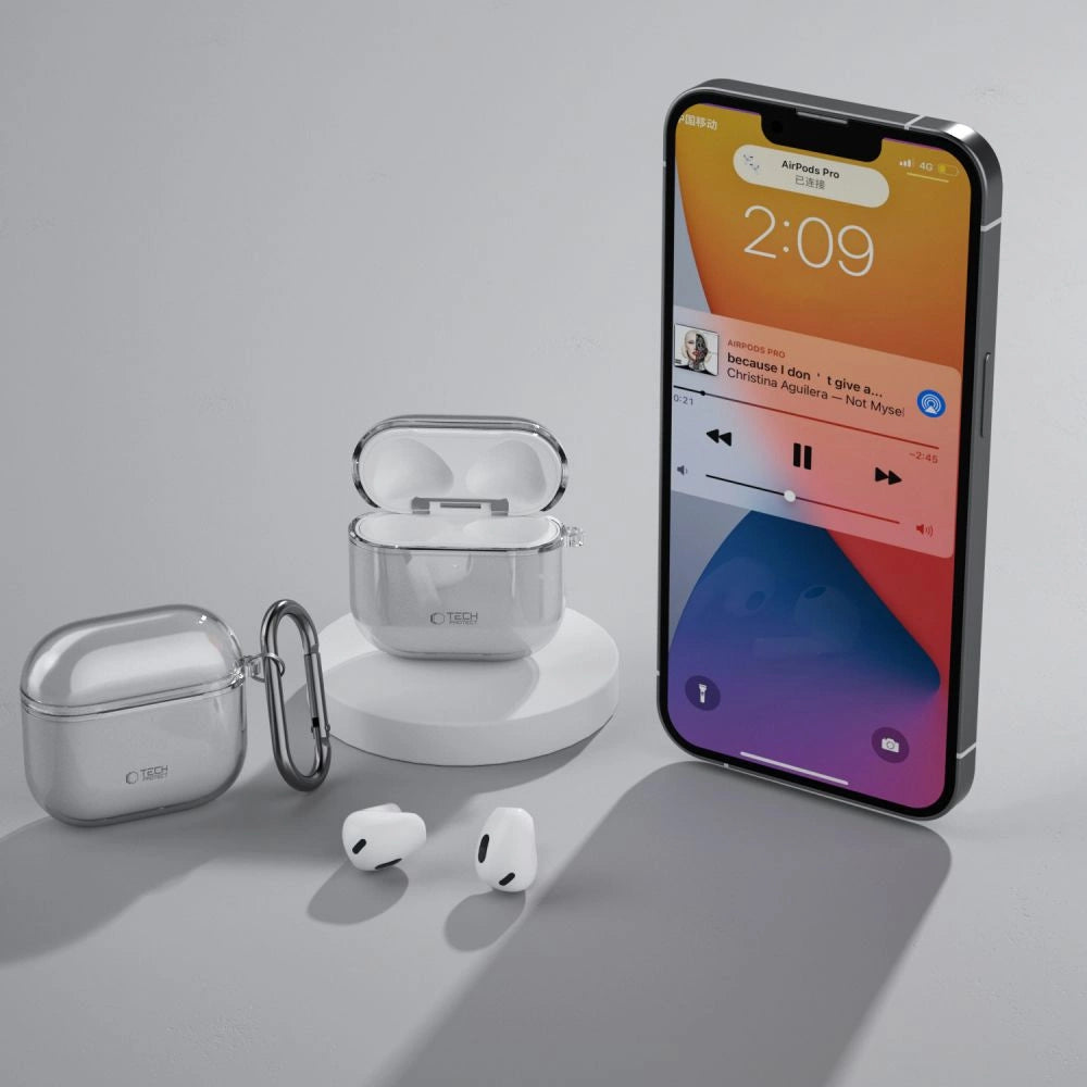 Tech-Protect FlexAir Case til AirPods 4 - Grå