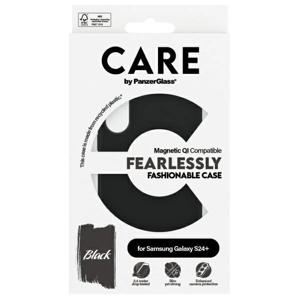 CARE af PanzerGlass Fashion QI Case Samsung Galaxy S24+ - sort