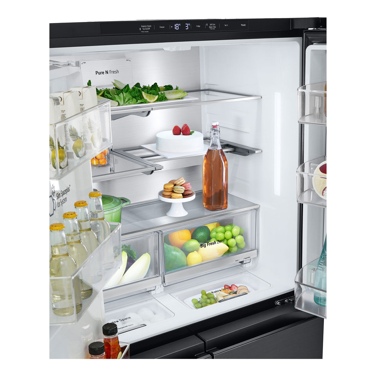 LG GML960EVBE side-by-side køle-fryseskab Fritstående 641 L Sort