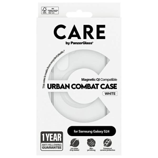 CARE af PanzerGlass Flagship QI Case til Samsung Galaxy S24 - Transparent