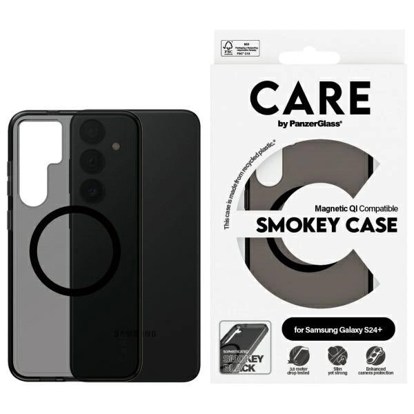 CARE af PanzerGlass Flagship QI Case til Samsung Galaxy S24+ - sort