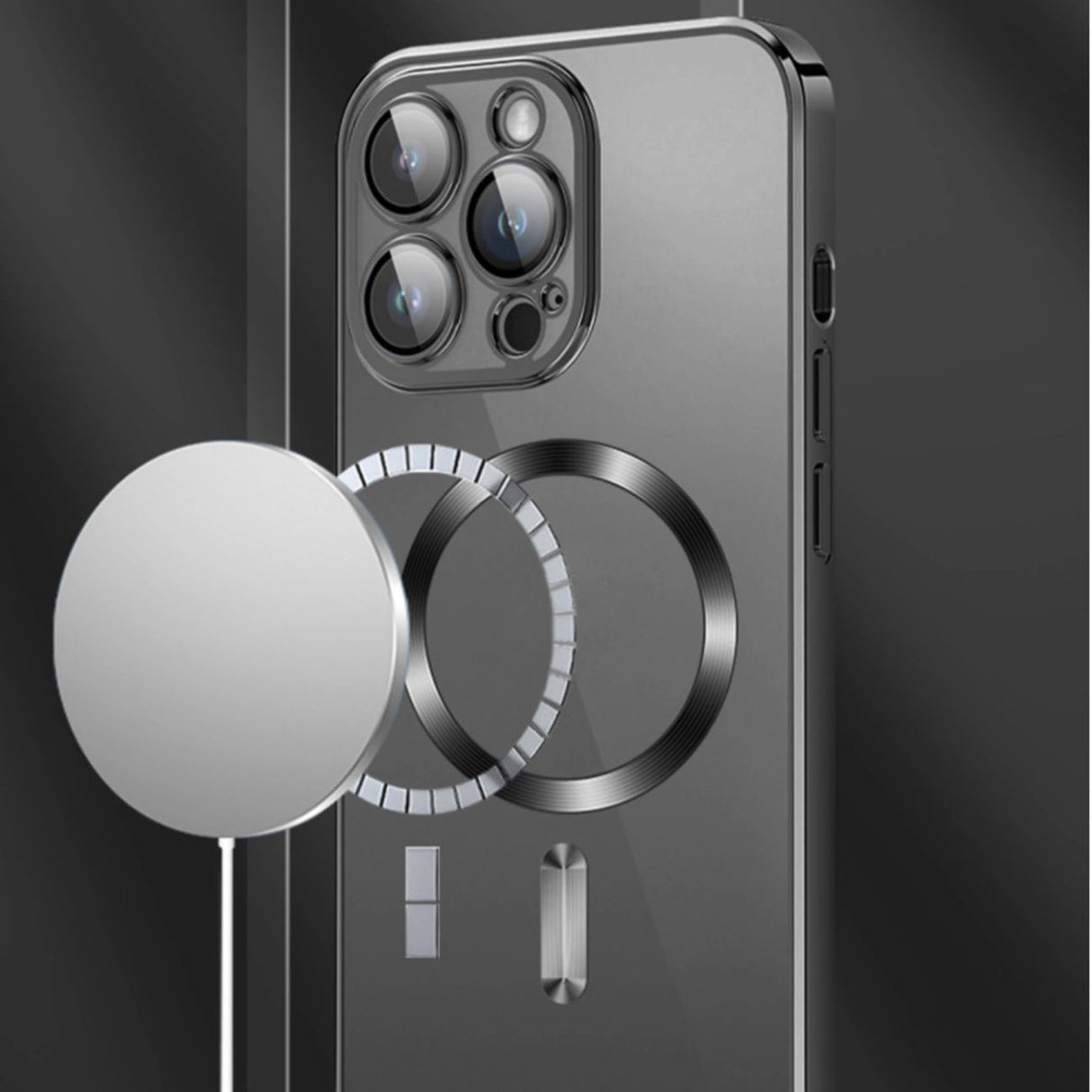 Wozinsky Elektroplateret Magsafe Case til Samsung Galaxy S24 FE - sort