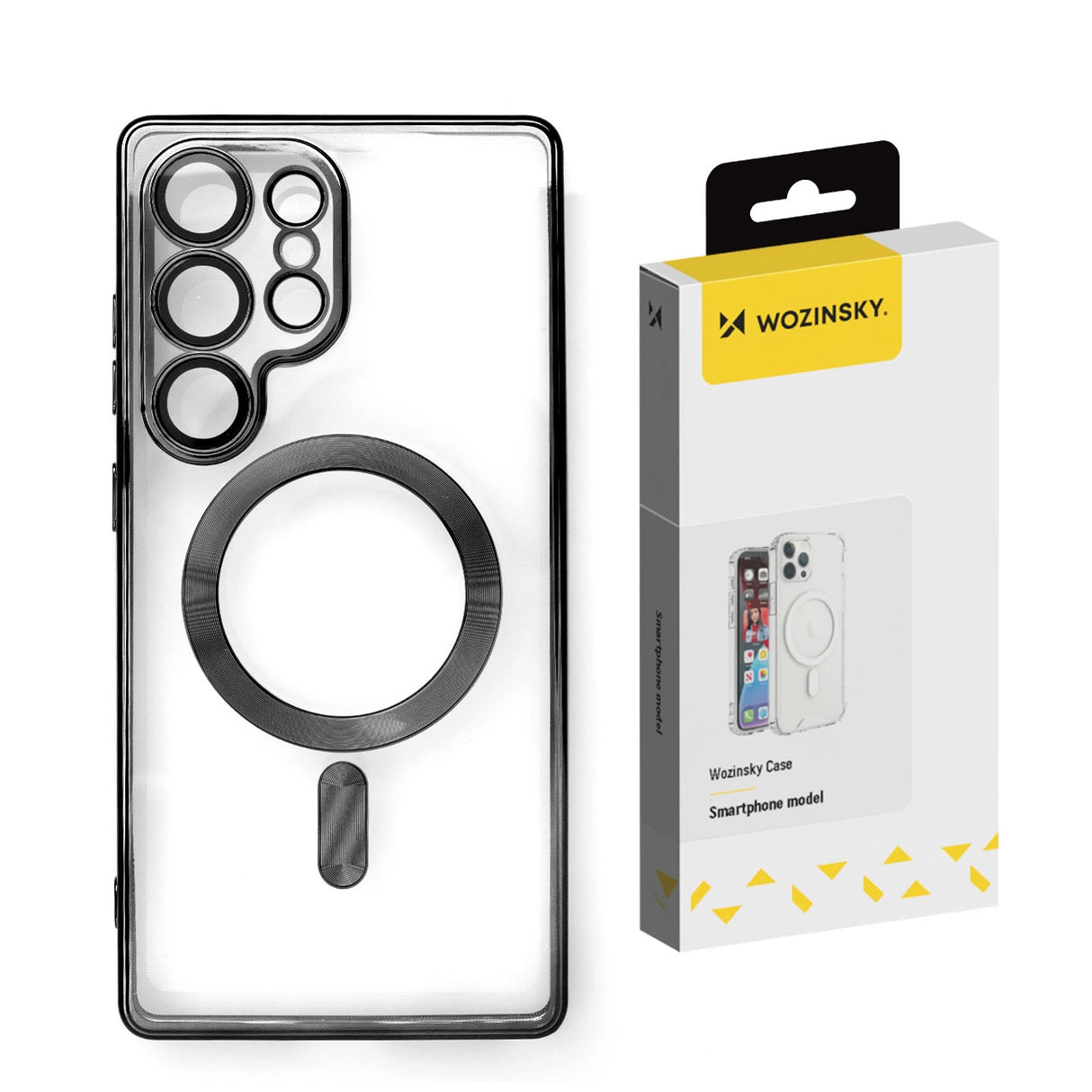 Wozinsky Elektroplateret Magsafe Case til Samsung Galaxy S24 FE - sort