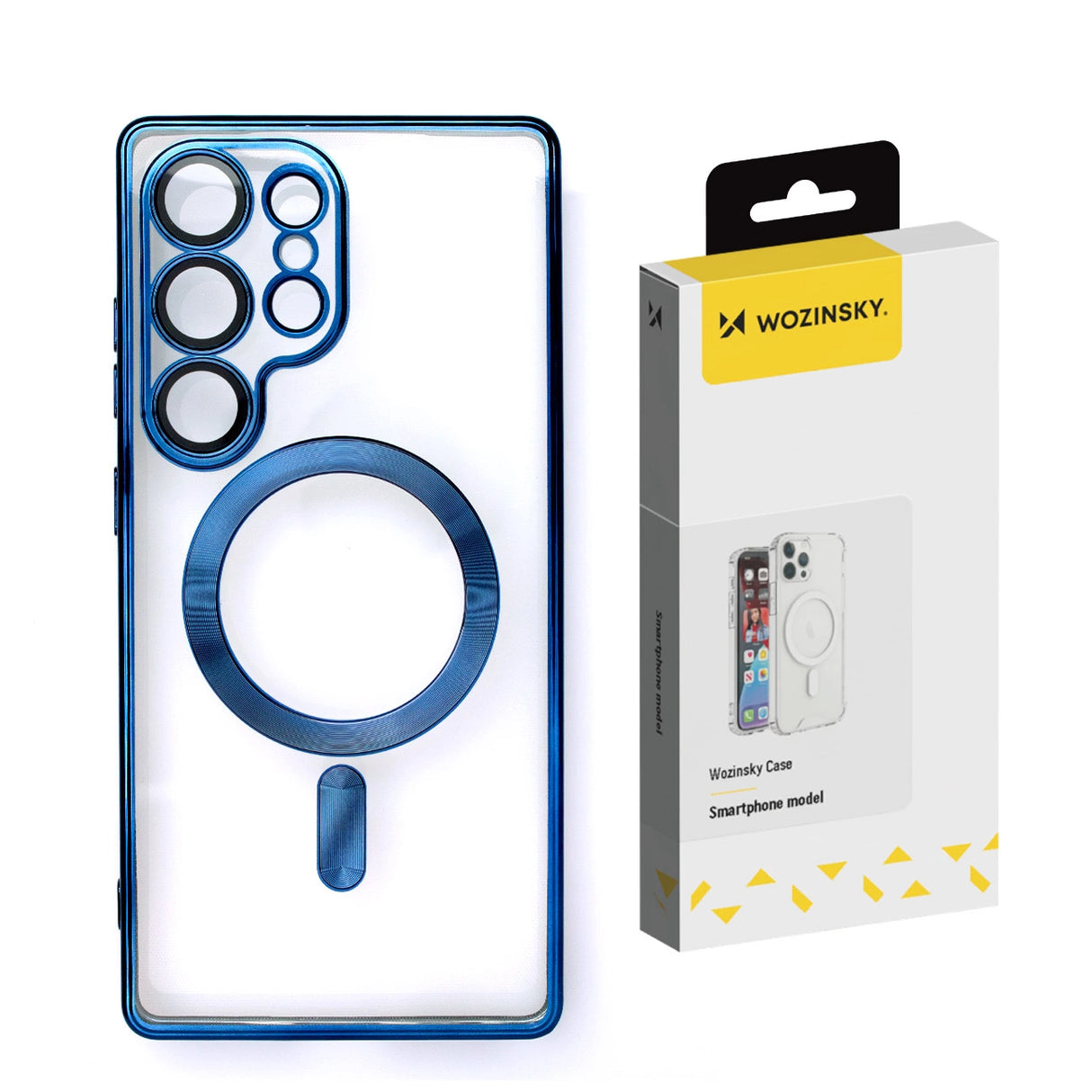 Wozinsky Elektroplateret Magsafe Case til Samsung Galaxy S24 FE - Blå