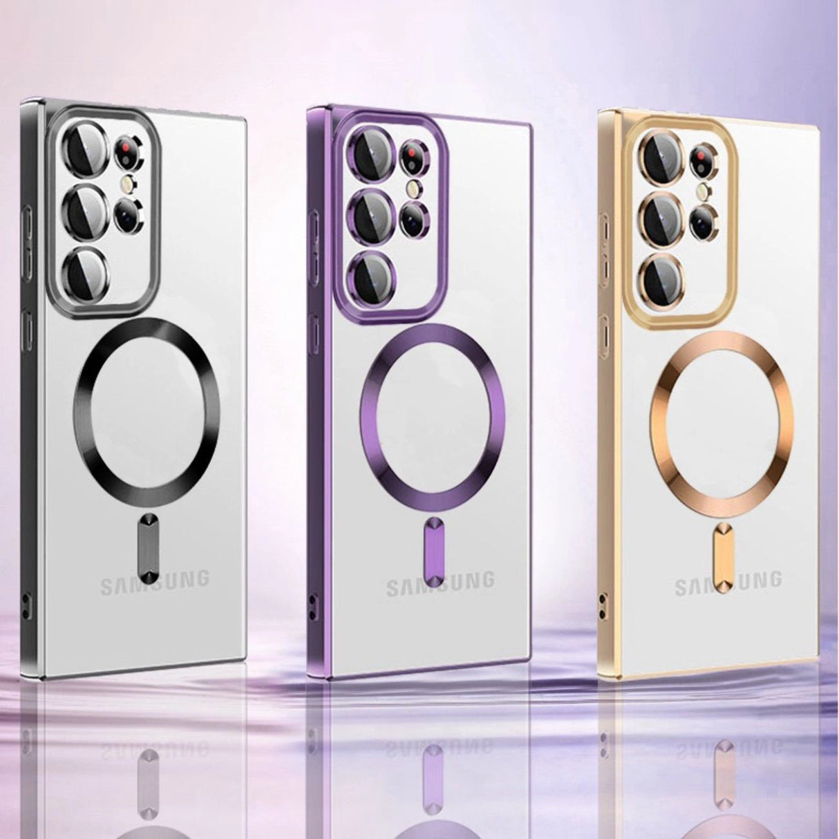 Wozinsky Elektroplateret Magsafe Case til Samsung Galaxy S24 FE - Guld