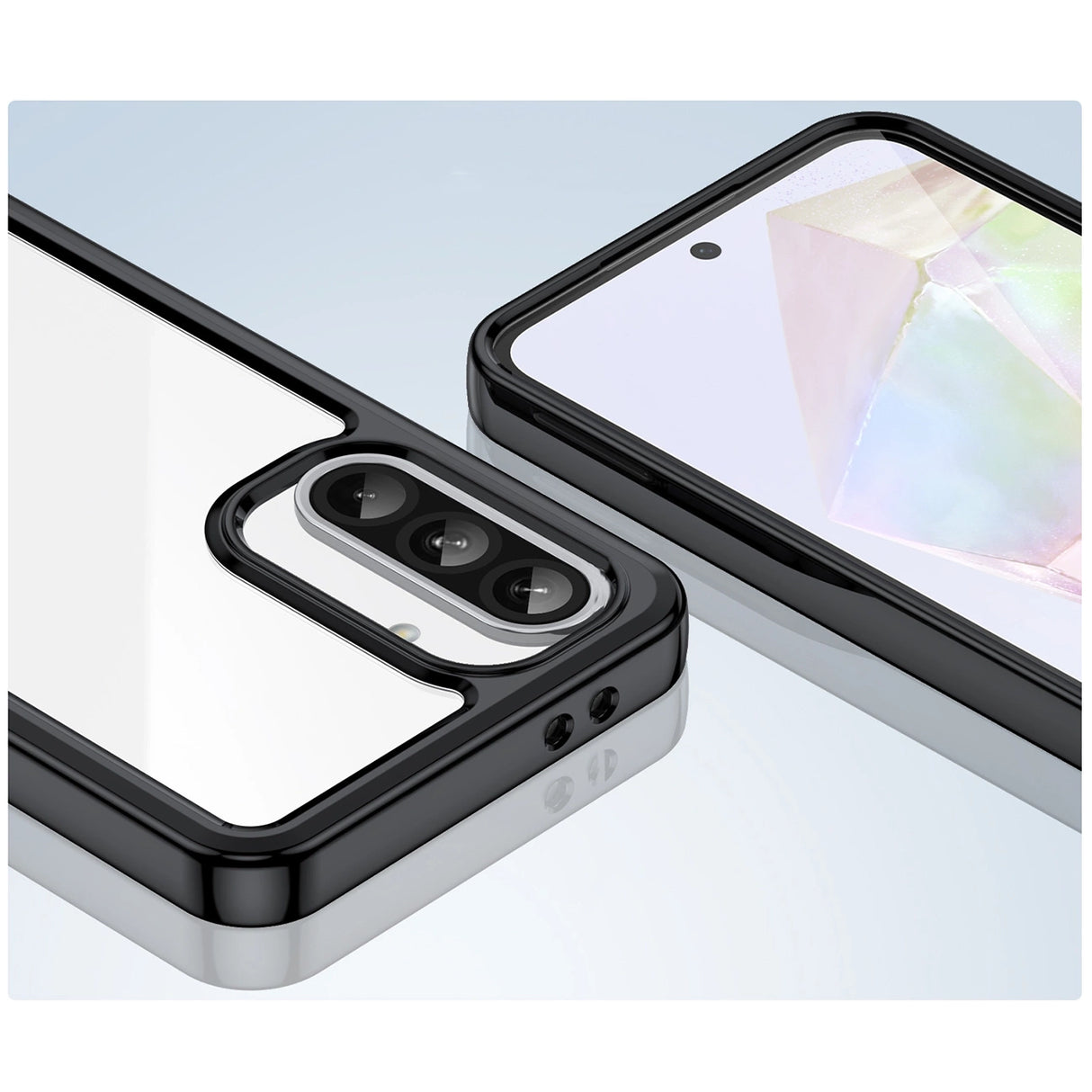 Udendørs rumkasse til Samsung Galaxy A56 Dæk med fleksibel ramme - sort