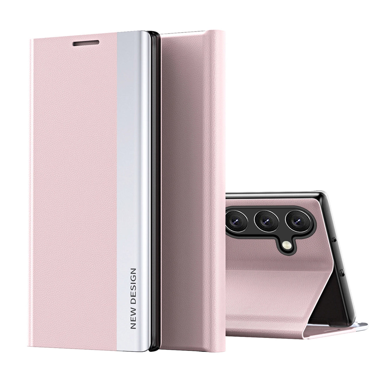 Sleep Case Pro Cover med Flip og Stand for Samsung Galaxy A26 - Pink
