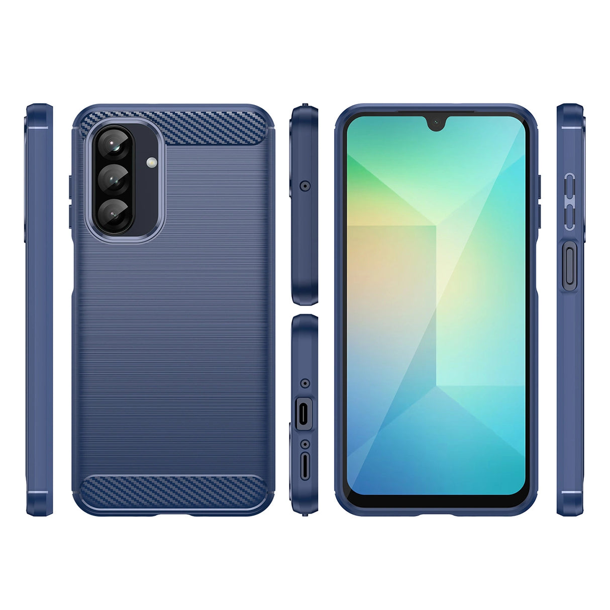 Carbon Case Samsung Galaxy A26 Blå