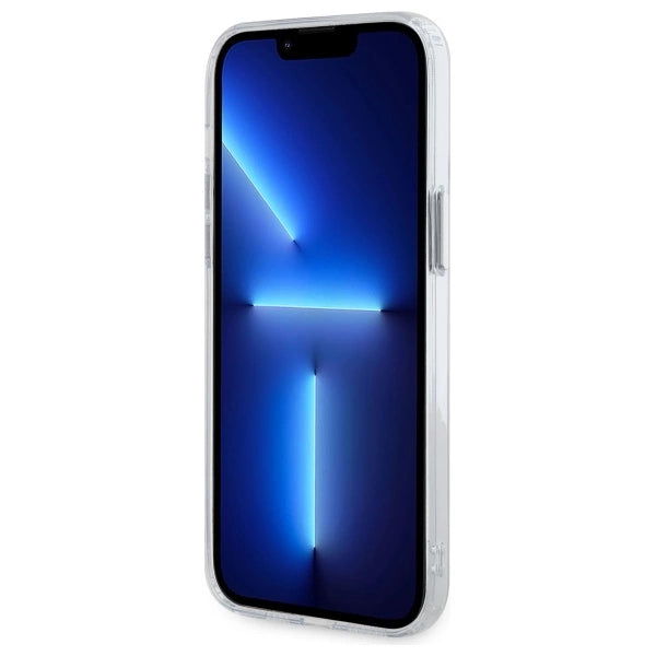 Karl Lagerfeld IML Metal Choupette Head MagSafe iPhone 13 Pro Case - White