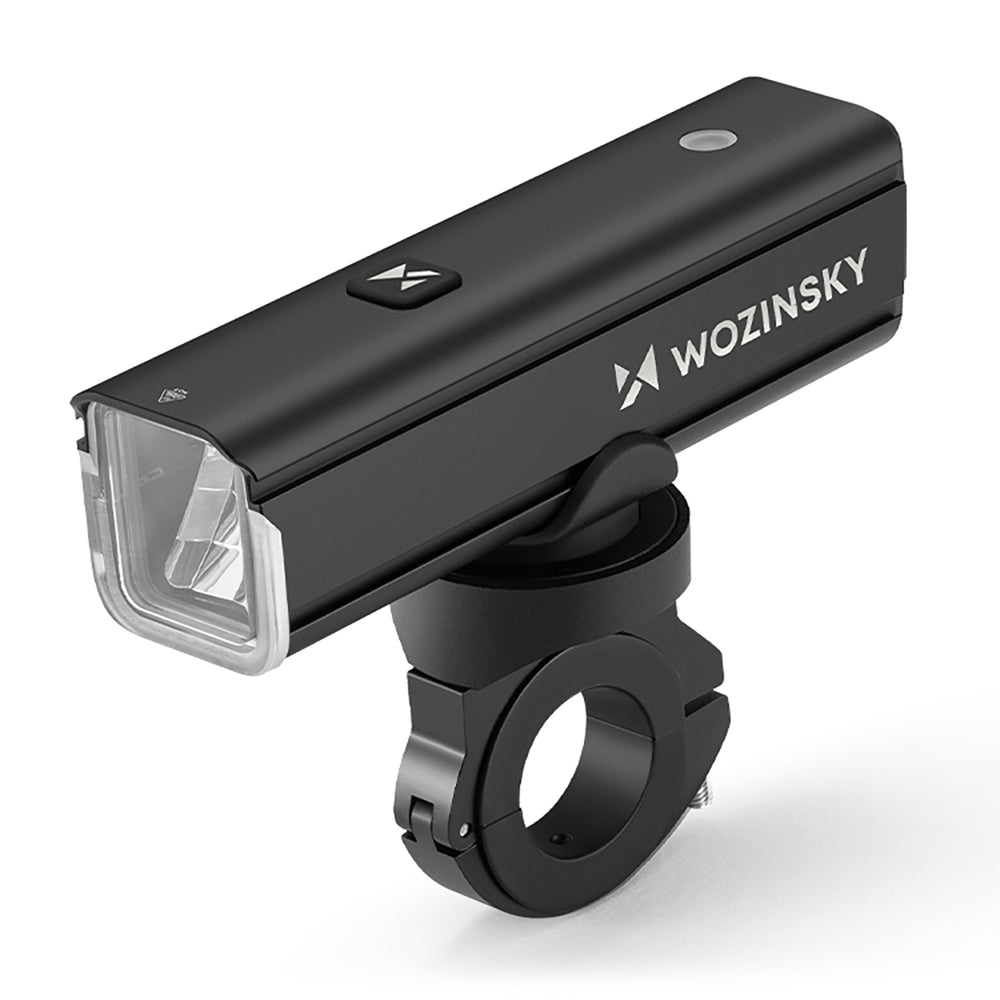 Wozinsky WSBLB3 Forside (1000 lm) og bageste USB-C Bike Light Set - sort
