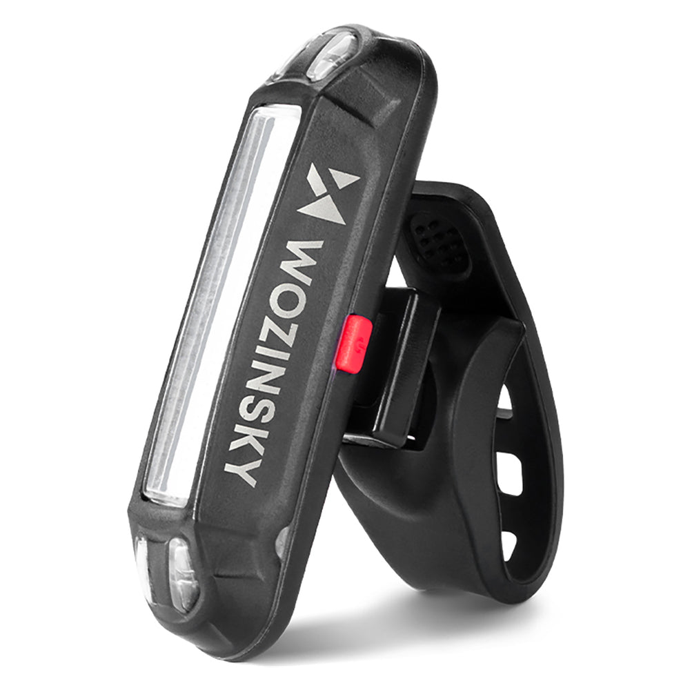 Wozinsky WSBLB3 Forside (1000 lm) og bageste USB-C Bike Light Set - sort