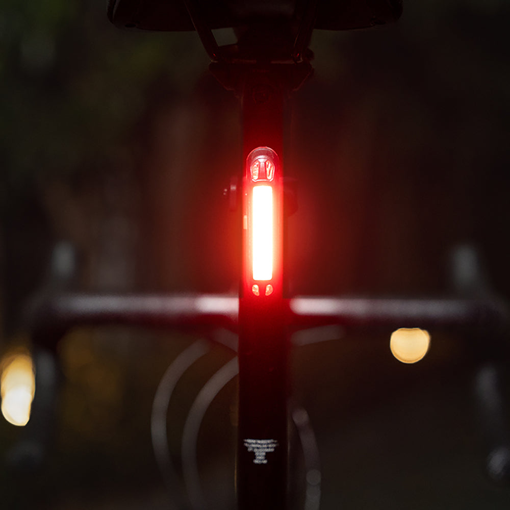 Wozinsky WSBLB3 Forside (1000 lm) og bageste USB-C Bike Light Set - sort