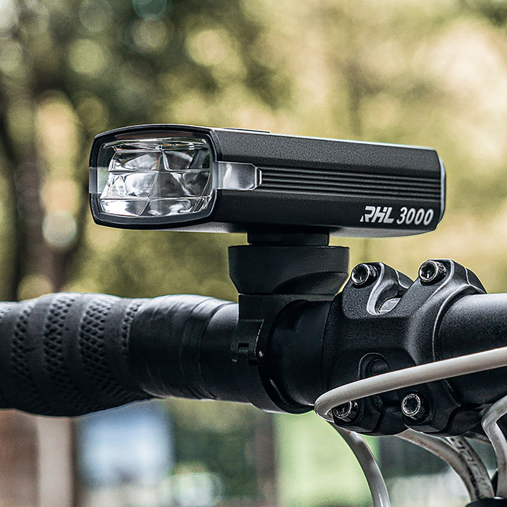 Wozinsky Front Bike Light + USB-C-kabel (3000 lm) - sort
