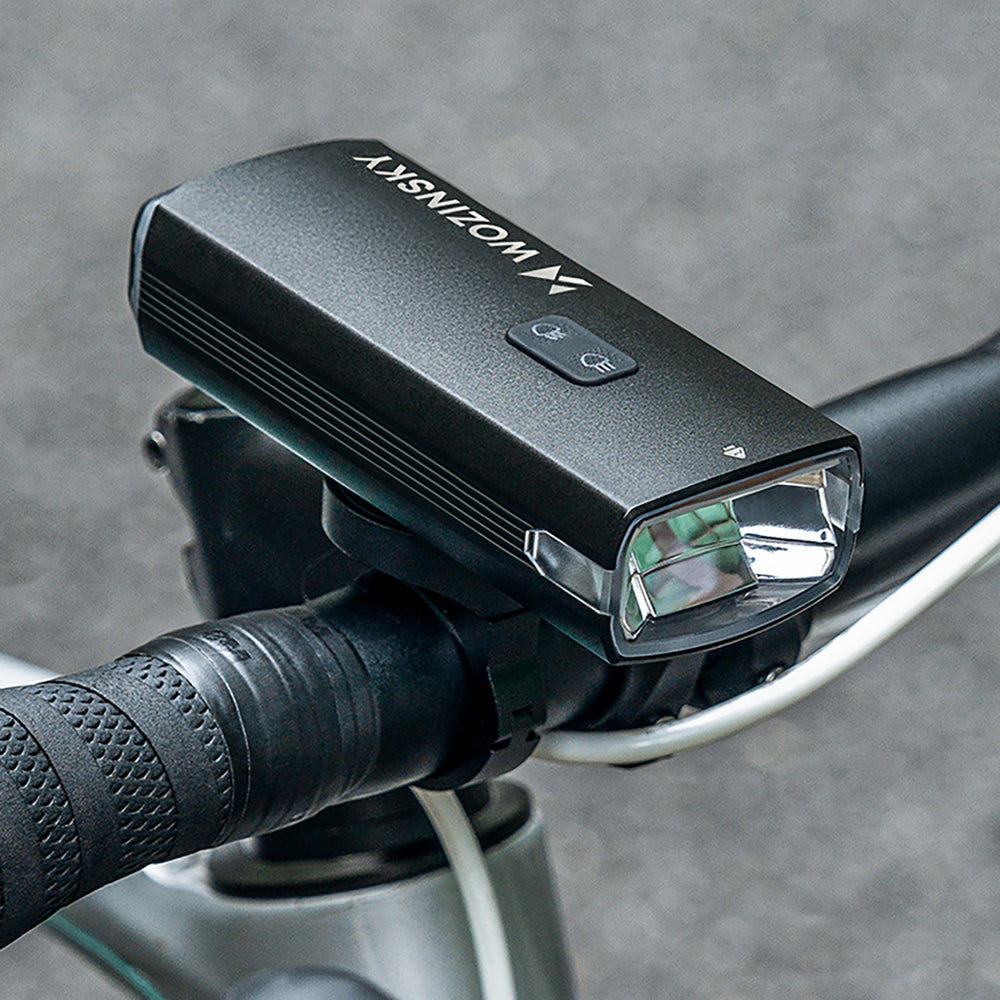 Wozinsky Front Bike Light + USB-C-kabel (3000 lm) - sort
