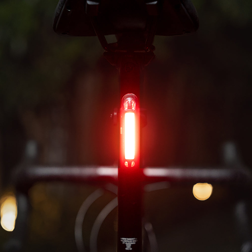 Wozinsky WSBLB2 Forside (400 lm) og bageste USB-C Bike Light Set - sort