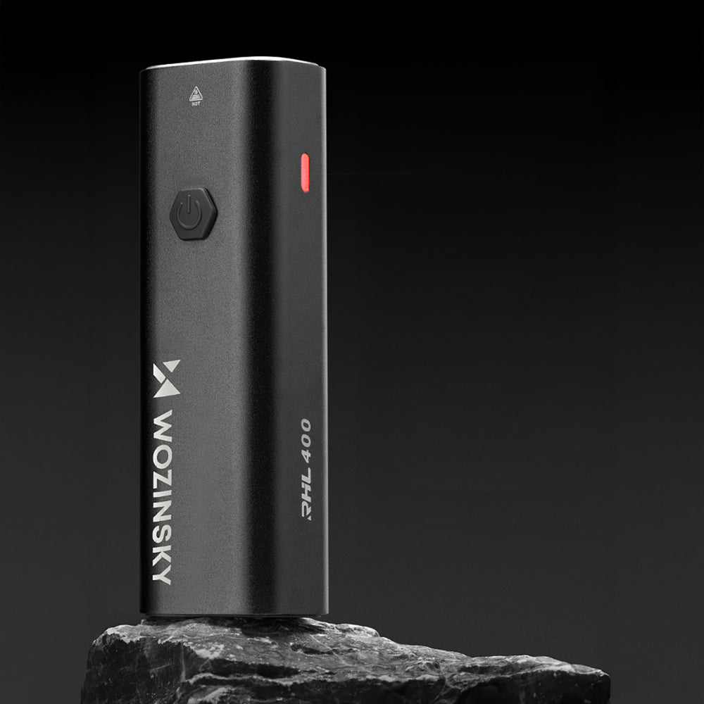 Wozinsky WSBLB2 Forside (400 lm) og bageste USB-C Bike Light Set - sort