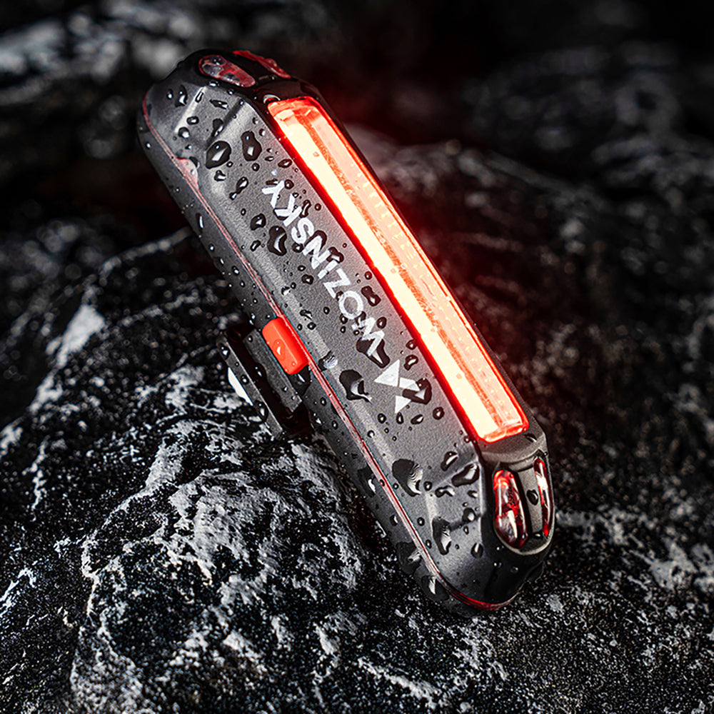 Wozinsky WSBLB2 Forside (400 lm) og bageste USB-C Bike Light Set - sort