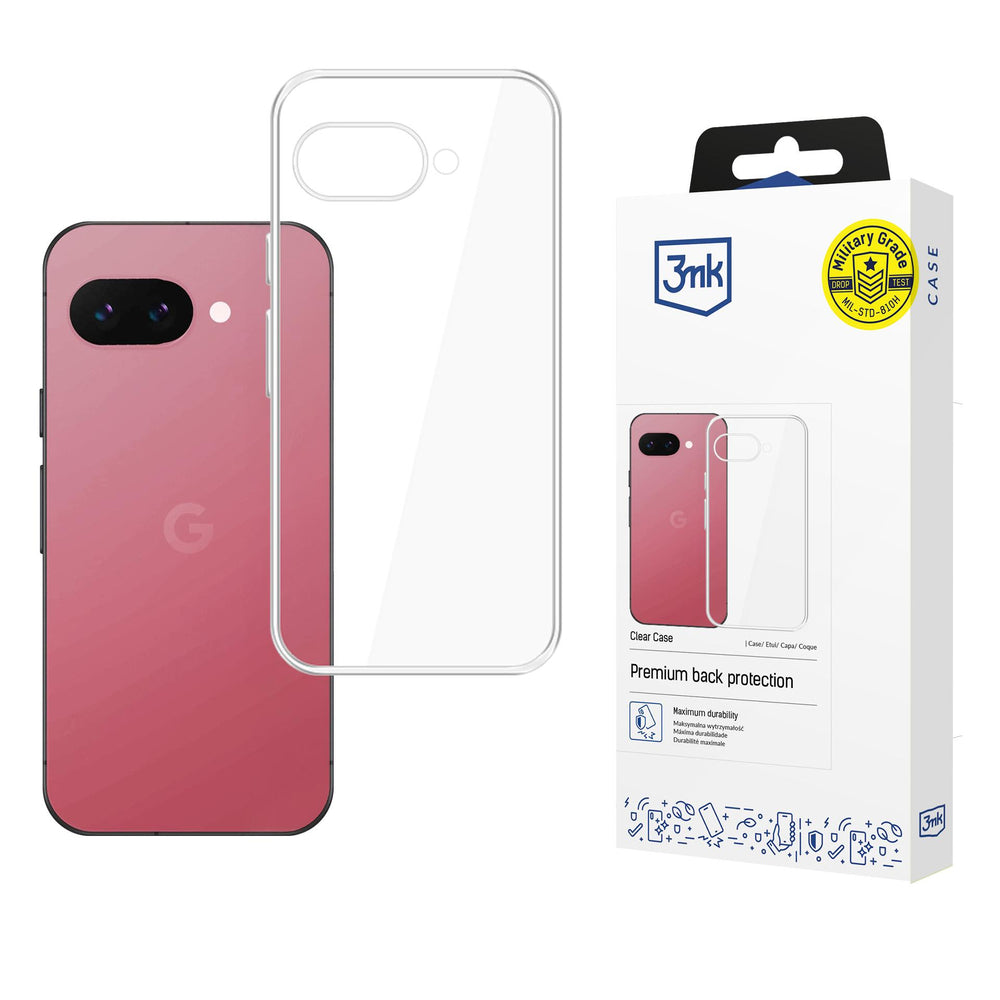 3mk Clear Case til Google Pixel 9A - Gennemsigtig