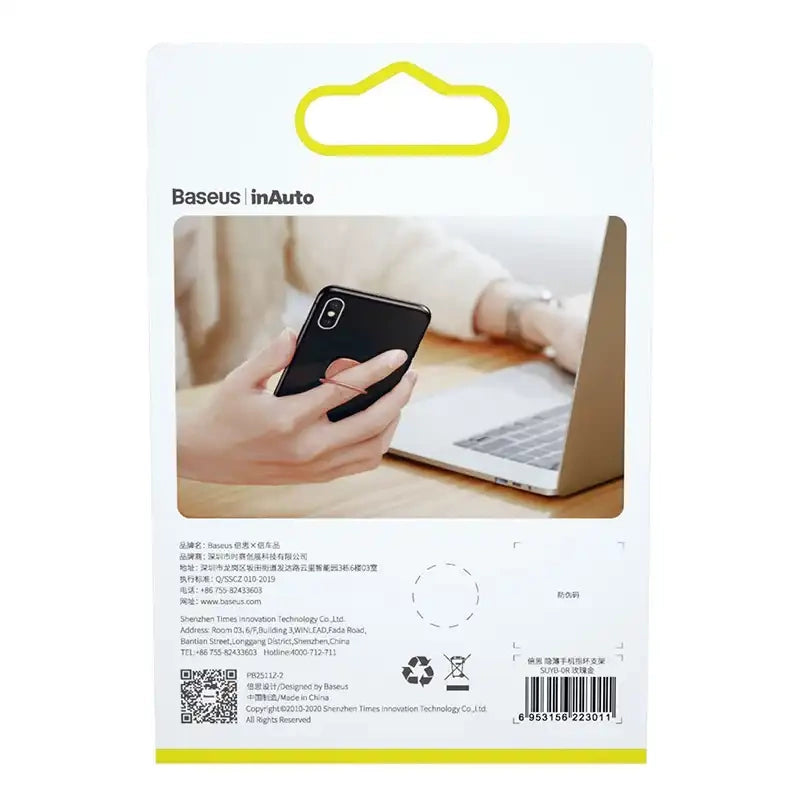 Baseus Invisible Ring holder til smartphones (rose gold)