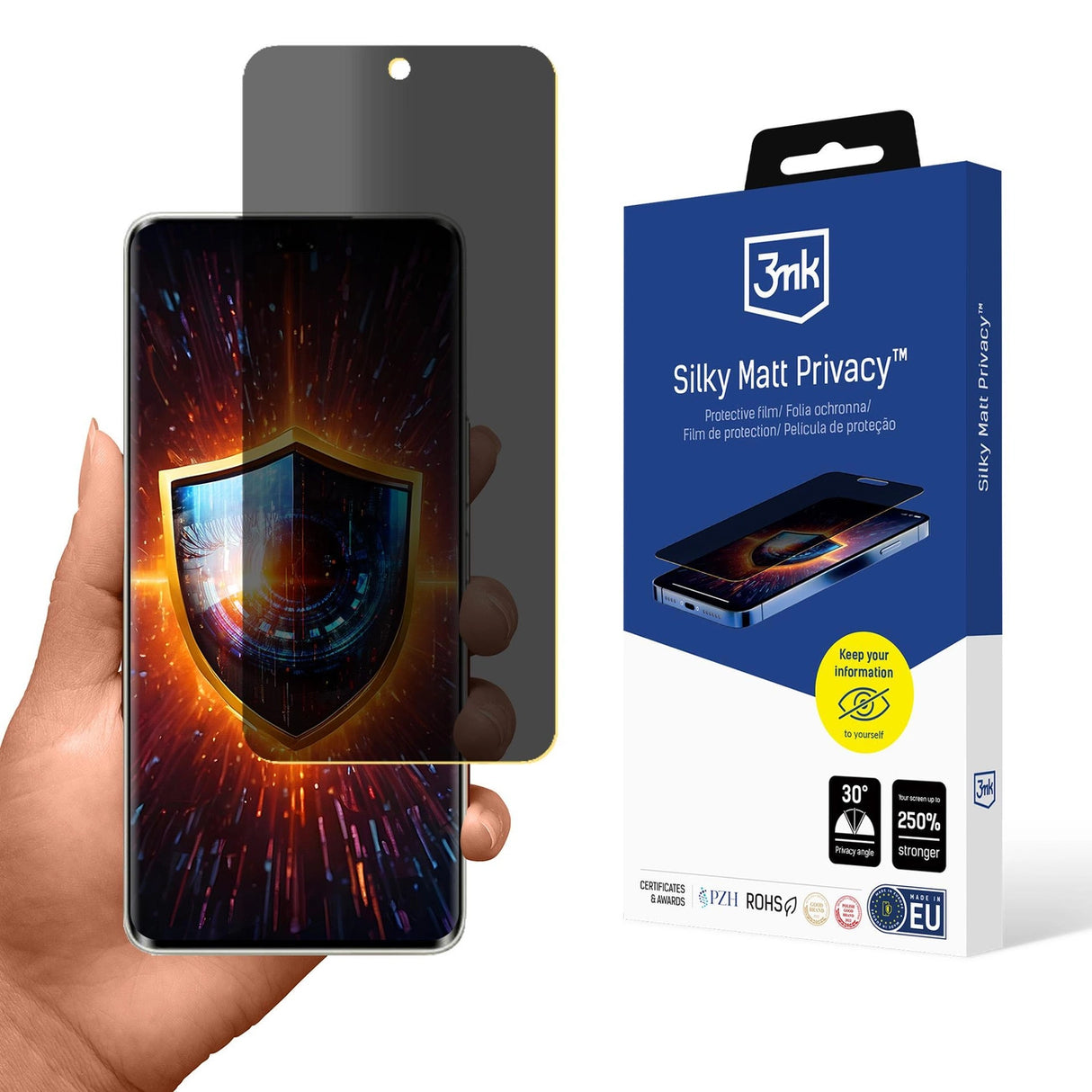 3mk Silky Matt Privacy Privacy Screen Protector til Honor 300 Ultra