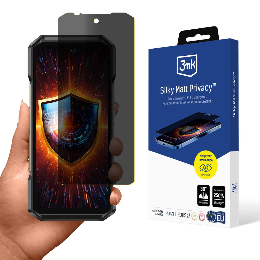 3mk Silky Matt Privacy Privacy Screen Protector til Ulefone Armor 27T Pro