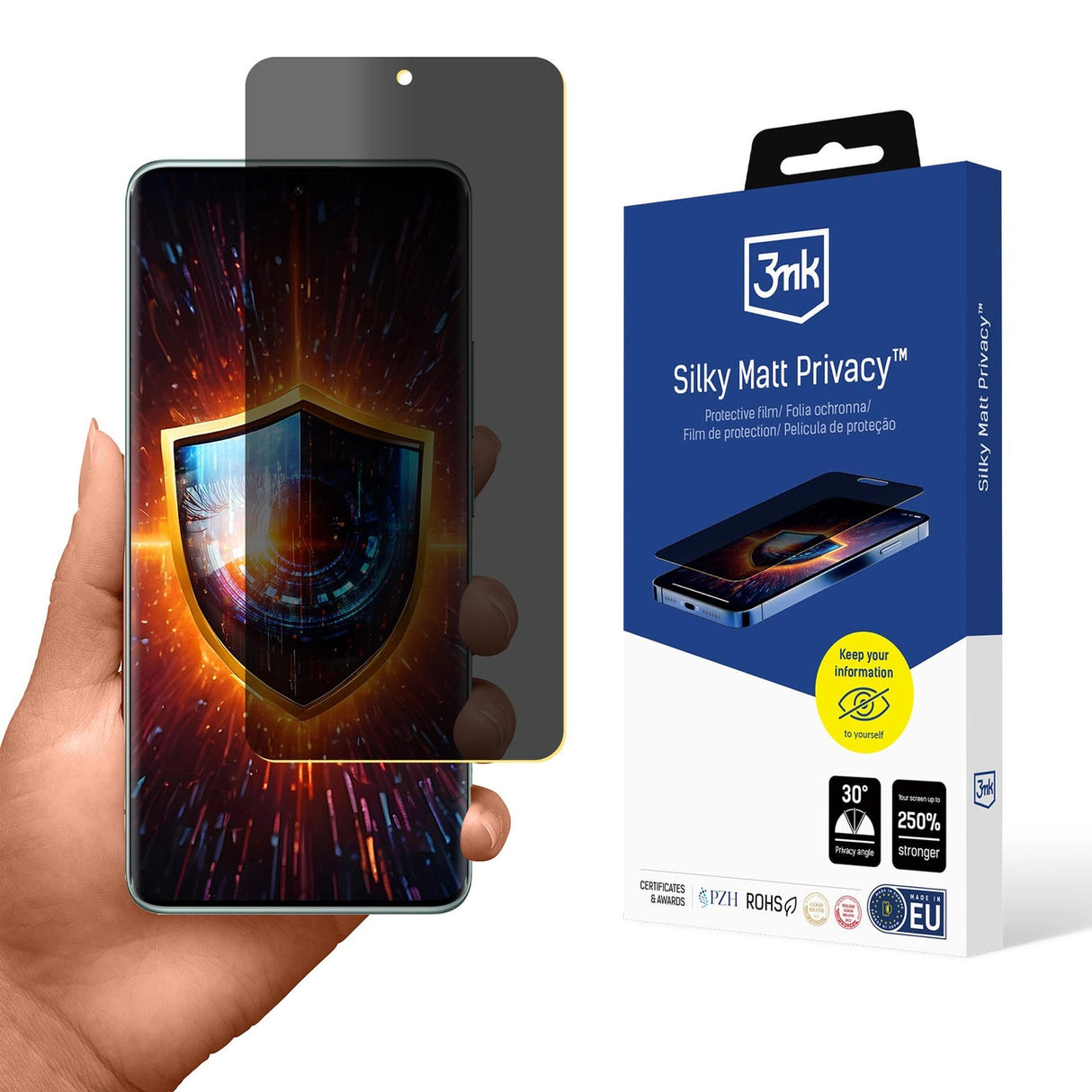Privacy Film 3mk Silky Matt Privacy til Xiaomi Redmi Note 14 Pro+