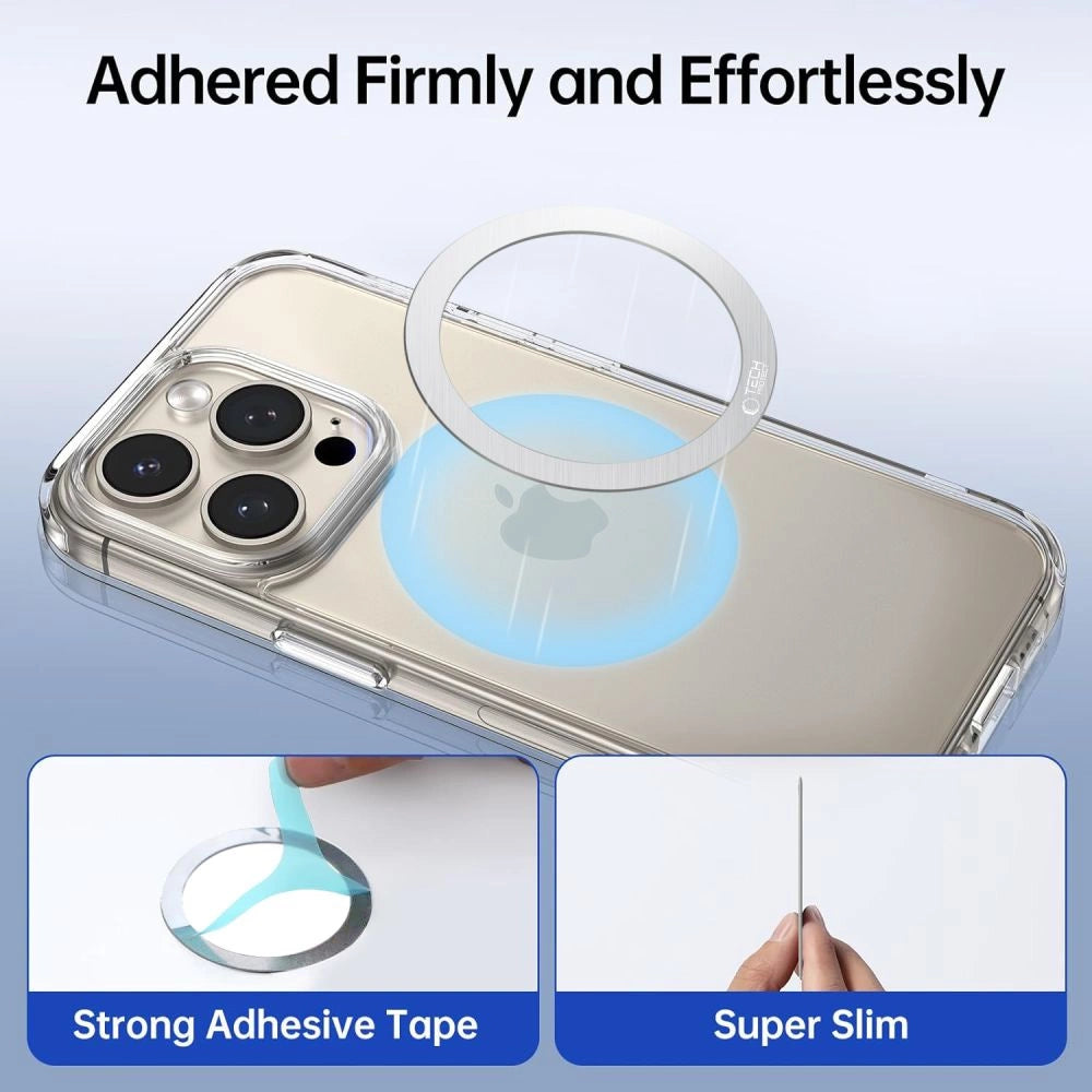 Tech-Protect MMP-110 2in1 MagSafe Ring - Sølv / Sølv