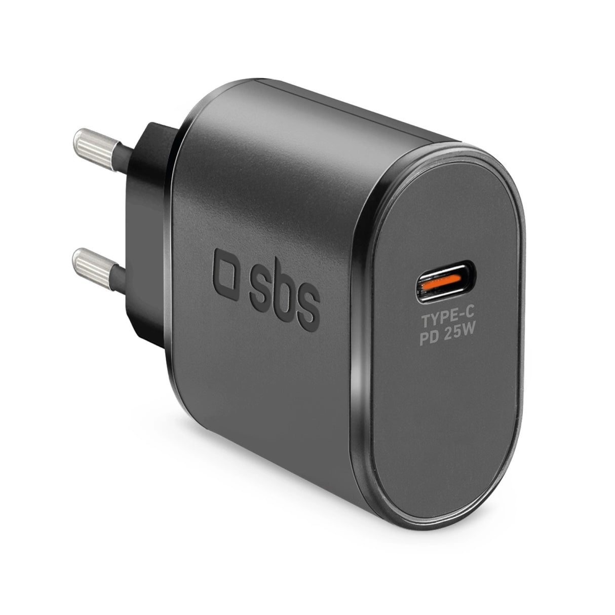 SBS TETR1CPD25 25W USB-C Wall Charger med Power Delivery - sort
