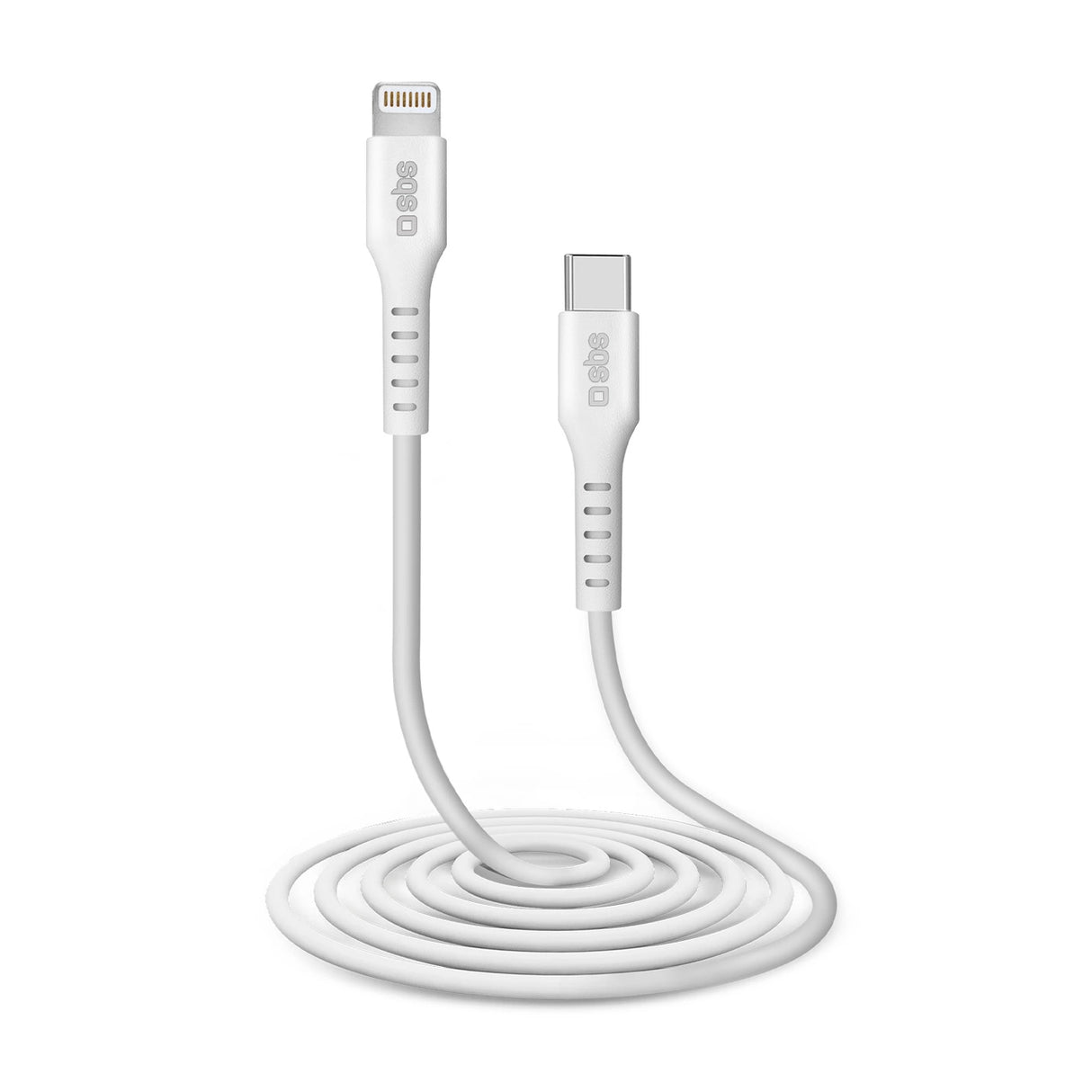 SBS TECABLELIGTC2W USB-C - Lightning Cable 2 m - Hvid