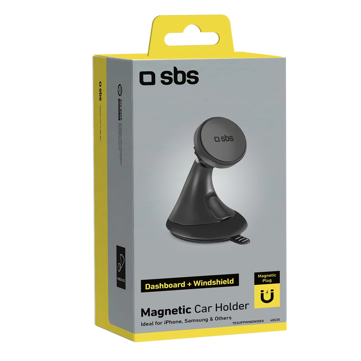 SBS TESUPPWINDWIDEK MagSafe-kompatibel smartphoneholder til instrumentbrættet/forruden - sort