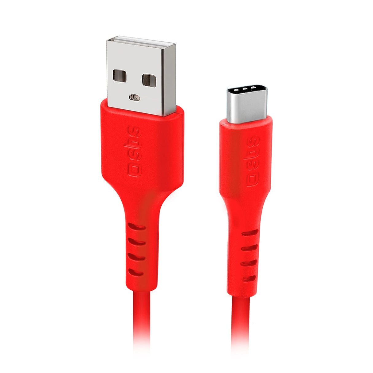 SBS TECLEMICROC15R USB-A - USB-C Kabel 1,5 m - Rød